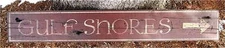 Gulf Shores Alabama - Rustic Painted Wood Sign HUGE