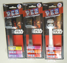 Pez Star Wars Set of 3 Kylo Ren Darth Vader Stormtrooper MOC HTF 