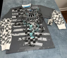 Mongoose Shirt Long Sleeves Boy’s Size Large 10/12 NWT Nice Details MINOR STAIN