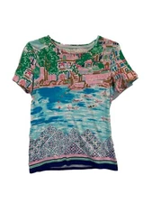 TALBOTS The Talbots Tee Size XS Seaside Swimmers Pullover Shortsleeve Top