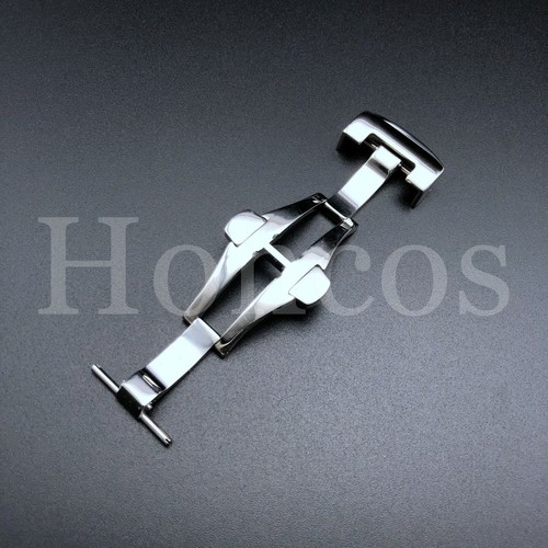 20MM Deployment Buckle Watch Leather Rubber Strap Clasp Fits for Panerai Polish - Picture 6 of 7