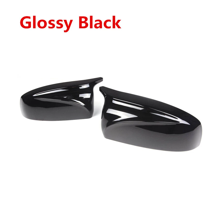 Par de tampa de espelho retrovisor lateral de carro preto brilhante para BMW X5 X6 E70 E71 07-13 - Imagem 2 de 4
