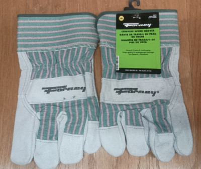Forney Cowhide Work Gloves Size 2XL Men's (XXL) General Purpose and Landscaping