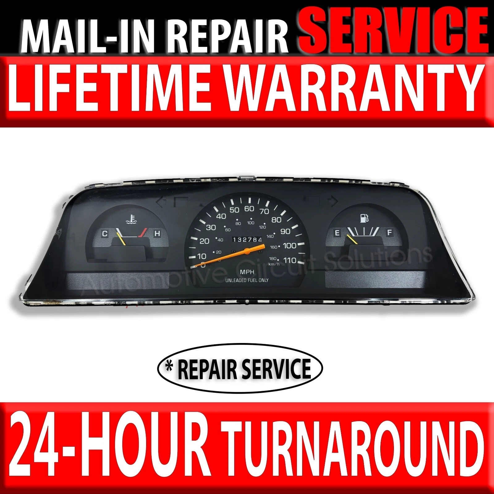 1992-1995 Toyota Pickup Dash Instrument Gauge Cluster Display