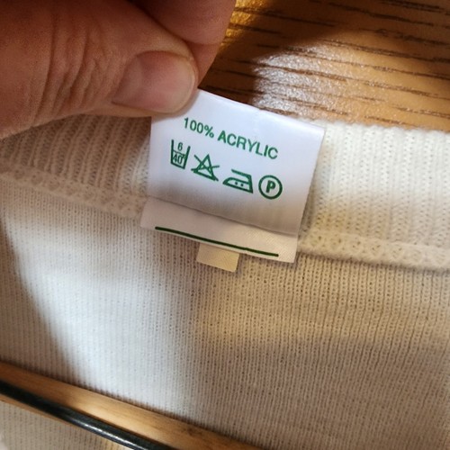 Maglione Emerald Sports Vintage Irlanda Uomo Taglia XL Maglione Bianco con Bordo Verde - Foto 8 di 12