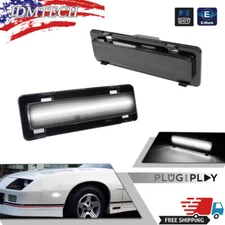 2x Smoked LED Front Side Marker Lights For 1982-92 Chevy Camaro Pontiac Firebird