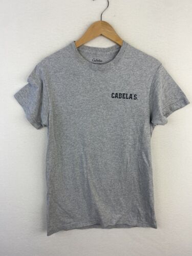 Vintage Gray Small T Shirt Cabelas Fishing Huntin… - image 1