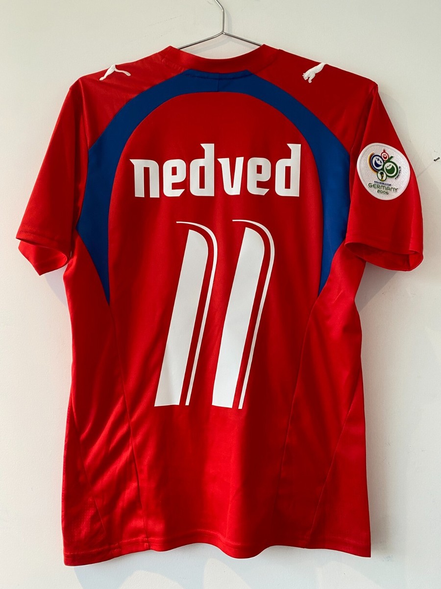 Puma チェコ代表 サッカーシャツ NEDVĚD 11　　ネドベド NEDVED #11 CZECHIA, CZECH REPUBLIC HOME SHIRT WORLD CUP 2006