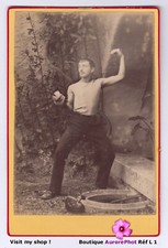 ESCRIMEUR EN POSE FLEURET À LA MAIN,  SPORT, ESCRIME, CDV CABINET -L1