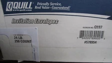 Quill 24lb Ivory Invitation 250 Envelopes
