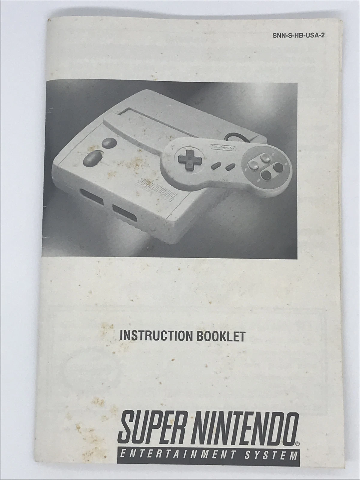 Official Super Nintendo Mini SNES Manual Instructions Booklet SNN-S-HB-USA-2