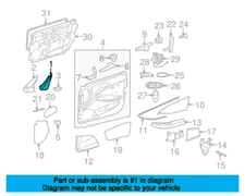 Mercedes-Benz Front Right Door Mirror Trim Ring A21972502949051