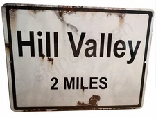 OUTATIME,  BACK TO THE FUTURE  MARTY MCFLY HILL VALLEY MOVIE PROP REPLICA rusty