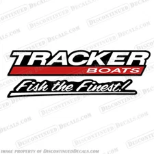 Fits Bass Tracker Boats Fish the Finest Boat Hull Decal - Single