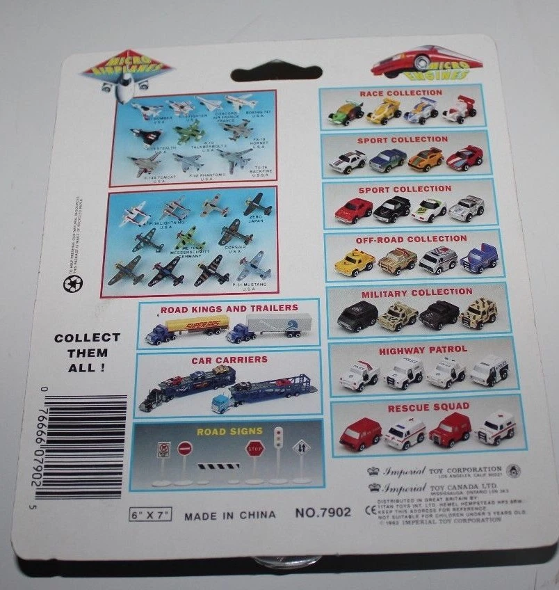'IMPERIAL DIE-CAST MINI AIRCRAFT 1.5" SMALL DIE-CAST Pack of Two( 2 pcs ea.) - Image 2 of 2
