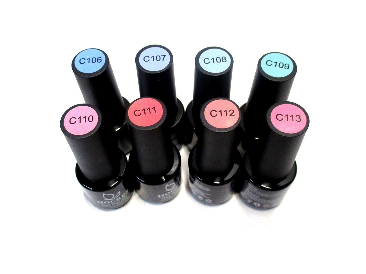 HOCRES Soak Off UV/LED Cured Toxin Free Natural Resin 8 Piece Get