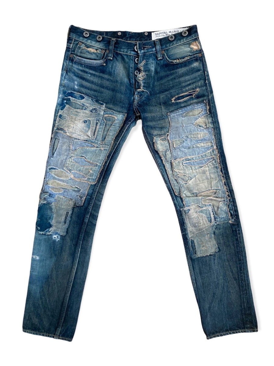 KAPITAL Patchwork Boro Denim Jeans | eBay KAPITAL Patchwork Boro Denim Jeans | eBay