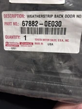 Genuine OEM Toyota 67882-0E030 Back Glass Weather Strip 2014-2019 Highlander