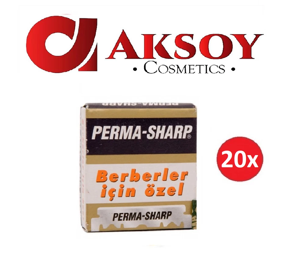( 0,07€ / Stück ) 20 x Perma-Sharp 100er Rasierklingen für Rasiermesser