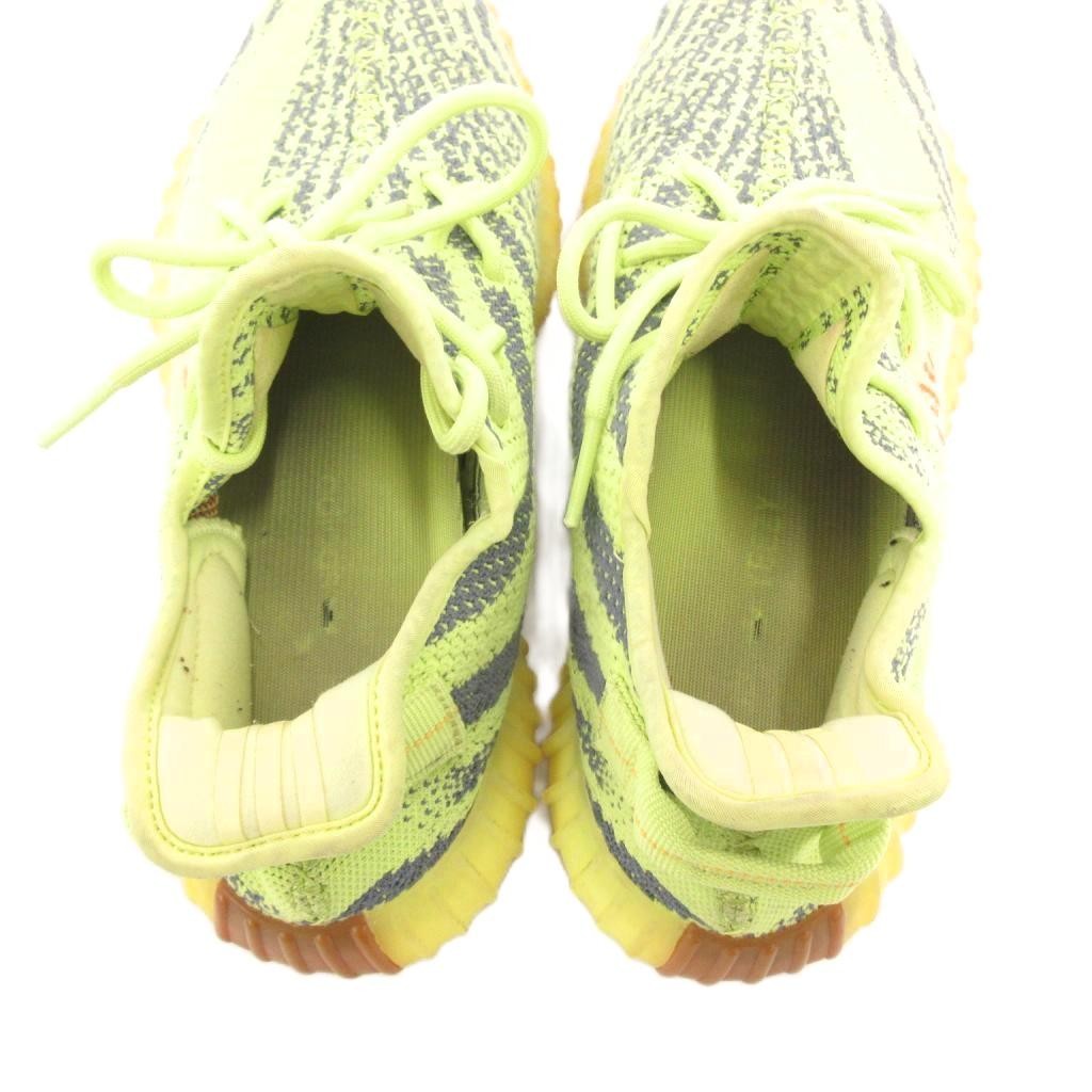 Adidas Yeezy Boost 350 V2 Fluorescent Yellow Mesh Sneakers 27cm Used thumbnail 6
