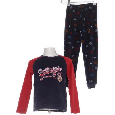 Primark, Pyjama, Größe: 122, Polyester, Blau/Rot/Mehrfarbig, Print, Fleece #S9J