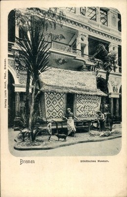 Postcard Hanseatic city of Bremen, municipal museum - 11156289