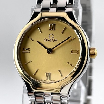 Omega De Ville Devil Ladies Watch Silver Gold Steel Quartz Used | eBay