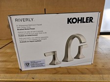 Kohler Riverly Widespread Bathroom Sink Faucet Brushed Nickel R38330-4D-BN
