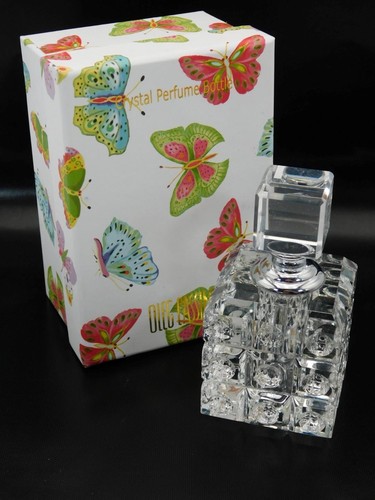Oleg Cassini Crystal Perfume Bottle with Box