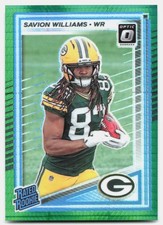 2025 Donruss Optic #221 Savion Williams Green Hyper