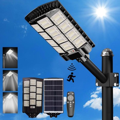 3000W Solar Street Light Outdoor,250000LM Solar Street Light Parking Lot #R01