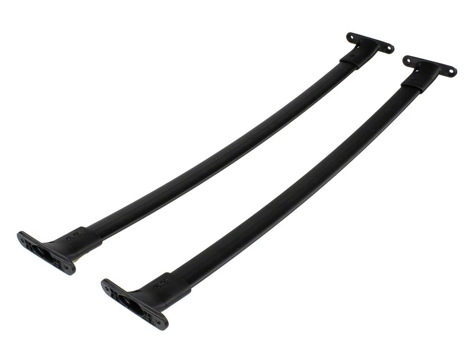 Ford Explorer® 2016-2019 Carrier Cross Bar Roof Rack Rails Set Black 2-piece - Image 3 of 4