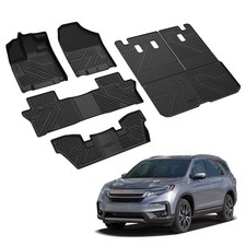 Floor Mats Cargo Mat With Seatback For Honda Pilot 2016-2022 Anti-slip Liner Floor Mats Cargo Mat With Seatback For Honda Pilot 2016-2022 Anti-slip Liner