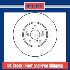 2x Brake Discs Vented For Honda Pilot 3.5 AWD Borg & Beck Front 45251S0X000