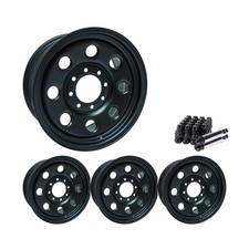 Set Of 4 18 Black Steel Wheel Rims 8x165.1 Fits Gmc Yukon Xl 1500 Rtx85 8lug Set Of 4 18 Black Steel Wheel Rims 8x165.1 Fits Gmc Yukon Xl 1500 Rtx85 8lug