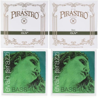 Pirastro Evah Pirazzi-Oliv Double Bass String Set - 3/4 Size