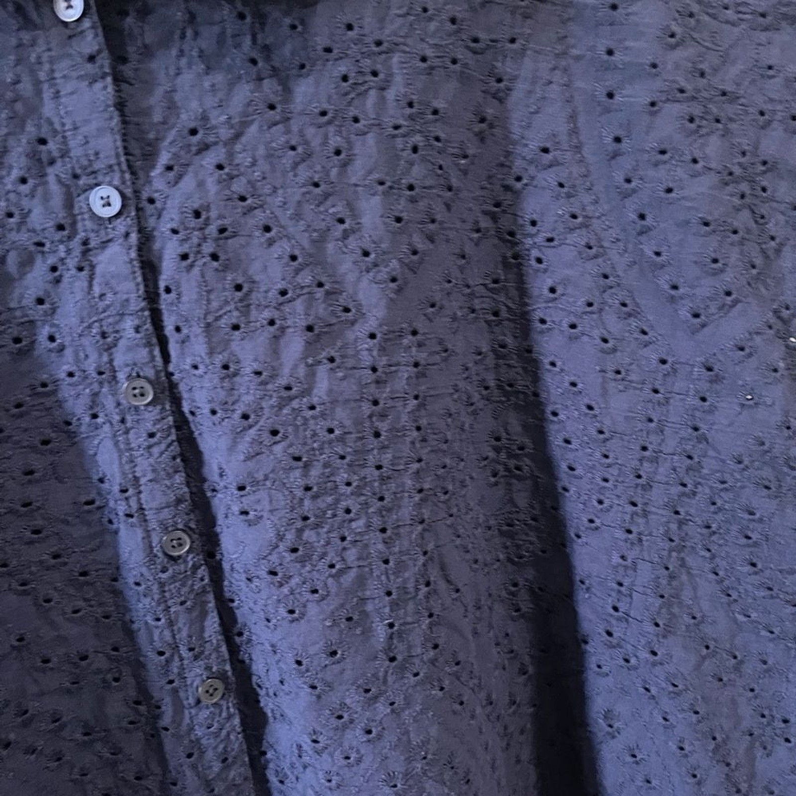 Torrid Sleeveless Collared Button Down Navy blue … - image 3