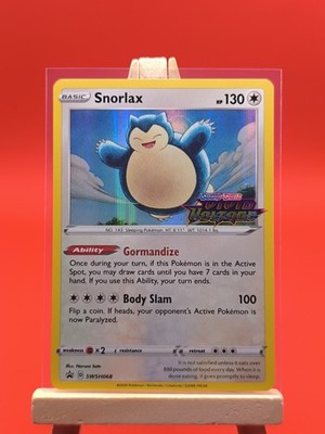 Snorlax Holo SWSH068 Prerelease Promo Pokemon Card Vivid Voltage