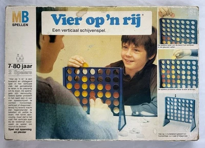 MB Spiele Vier gewinnt Vintage Brettspiel Klassiker 70er Jahre Edition Komplett - Bild 1 von 4