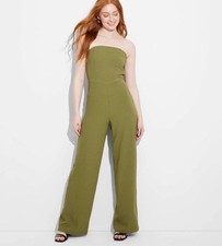 Women's Wide Leg Tube Jumpsuit - Wild Fable Sz Small