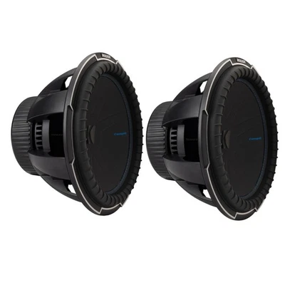 (2) Kicker CWQ152 15" CompQ Series Dual 2-ohm Subwoofer - Image 1 of 4
