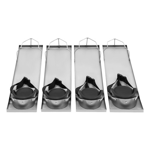 4 pièces genouillères en béton genouillères 28" x 8" en acier inoxydable genouillère - Photo 8/19