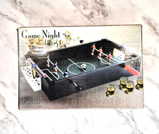 Game Night Foosball Table Soccer Drinking Game Set w/ 6 Shot Glasses New