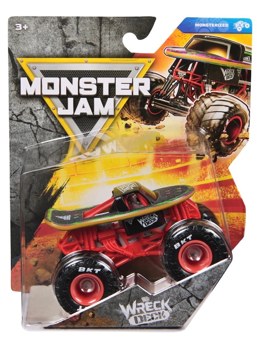 Monster Jam Tech Deck Wreck Deck Monsterized Series 45 1:64 Spin