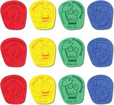 12 PCS Small Kiddy Dry Erase Whiteboard Erasers Magnetic Mini Board Cleaner
