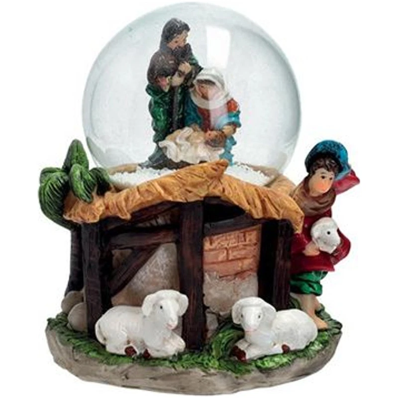 Palla di Neve con Natività Presepe BRANDANI Sfera Vetro Natale Assortiti, fotografia 3 di 9