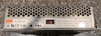 Mean Well S-150 24V 6A 150W AC-DC Enclosed Power Supply (S-150-24)