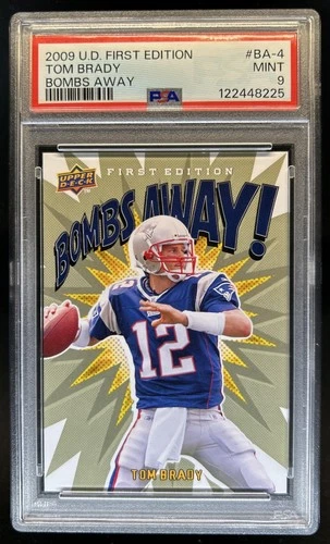 2009 Upper Deck First Edition Tom Brady Bombs Away #BA-4 Patriots PSA 9
