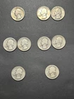 Lot #1 - 9 Washington U.S. Quarters 1932 to 1935 - 90% silver