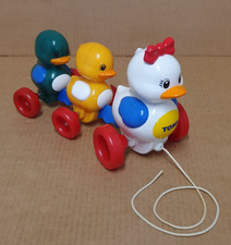 Vintage 1995 Tomy Quack Ducks Pull Along Toy - Baby Einstein Franchise NO SOUND